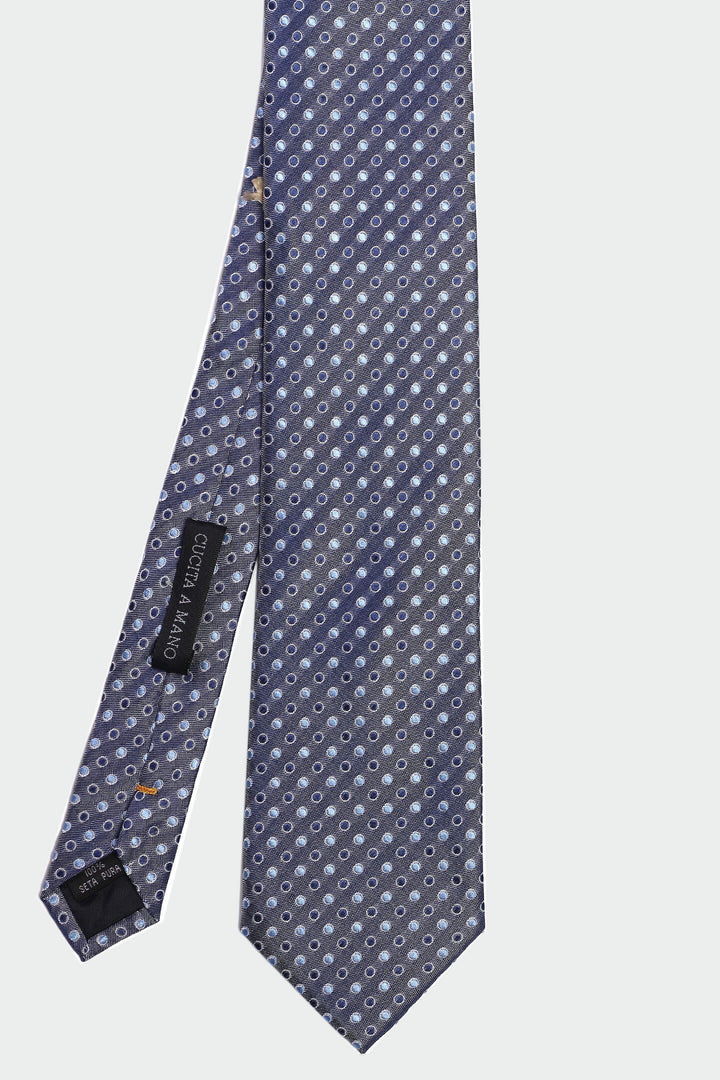 CRAVATTA 016 SETA BLU
