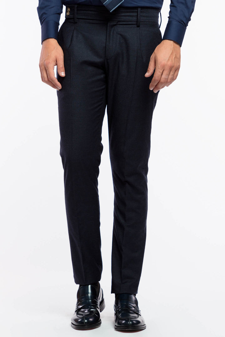 PANTALONE 011 CINTA LUNGA BLU