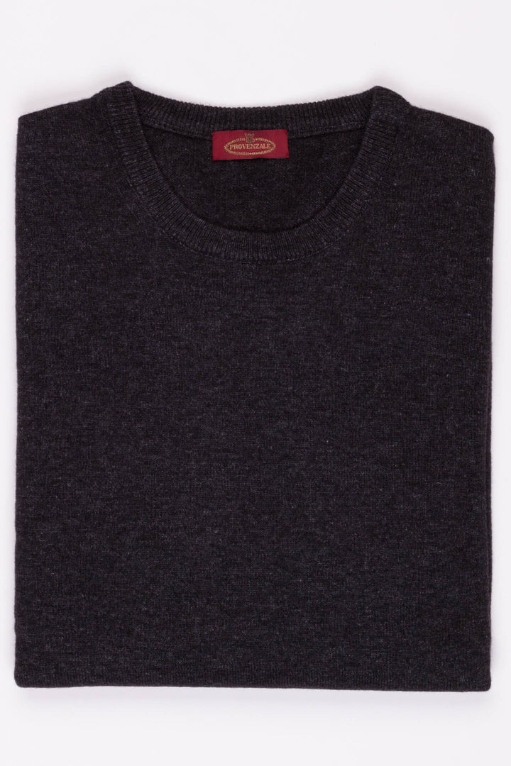MAGLIA PARICOLLO MCASHMERE ANTRACITE