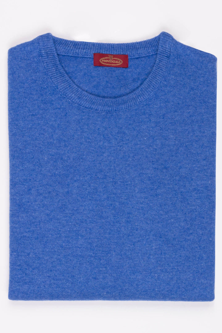 MAGLIA PARICOLLO MCASHMERE AZZURRO