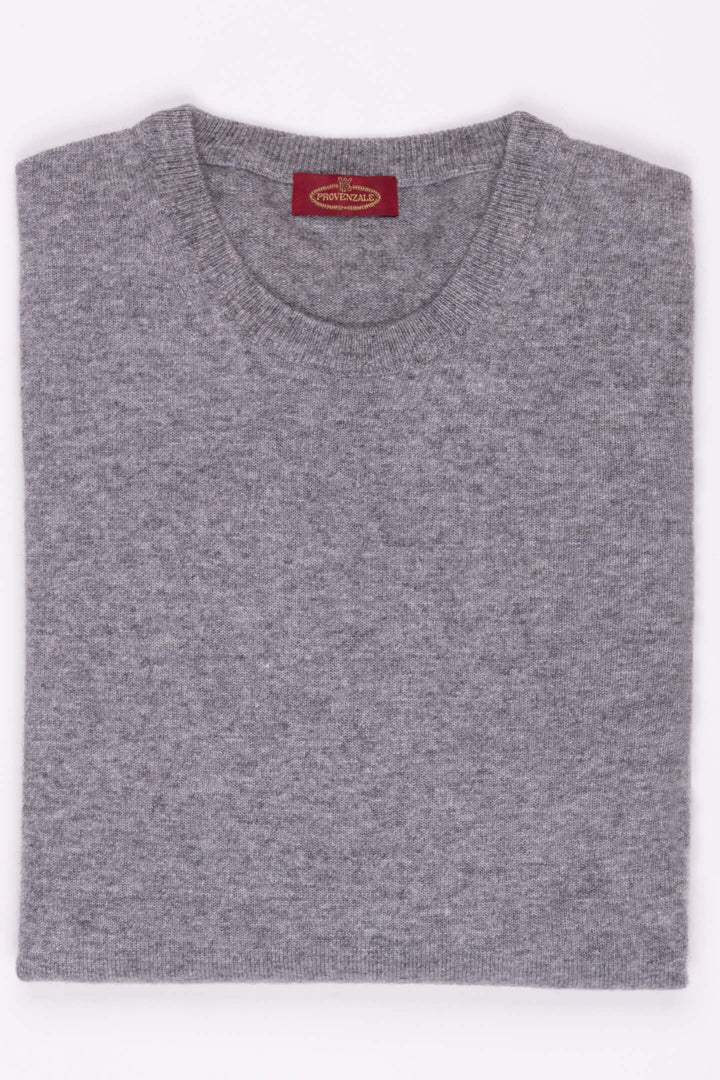 MAGLIA PARICOLLO MCASHMERE GRIGIO MEDIO