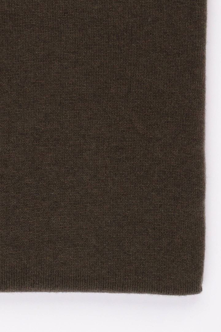 MAGLIA PARICOLLO MCASHMERE VERDE MILITARE