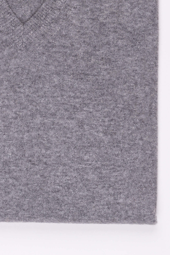 SCOLLO AV MISTO CASHMERE GRIGIO MEDIO