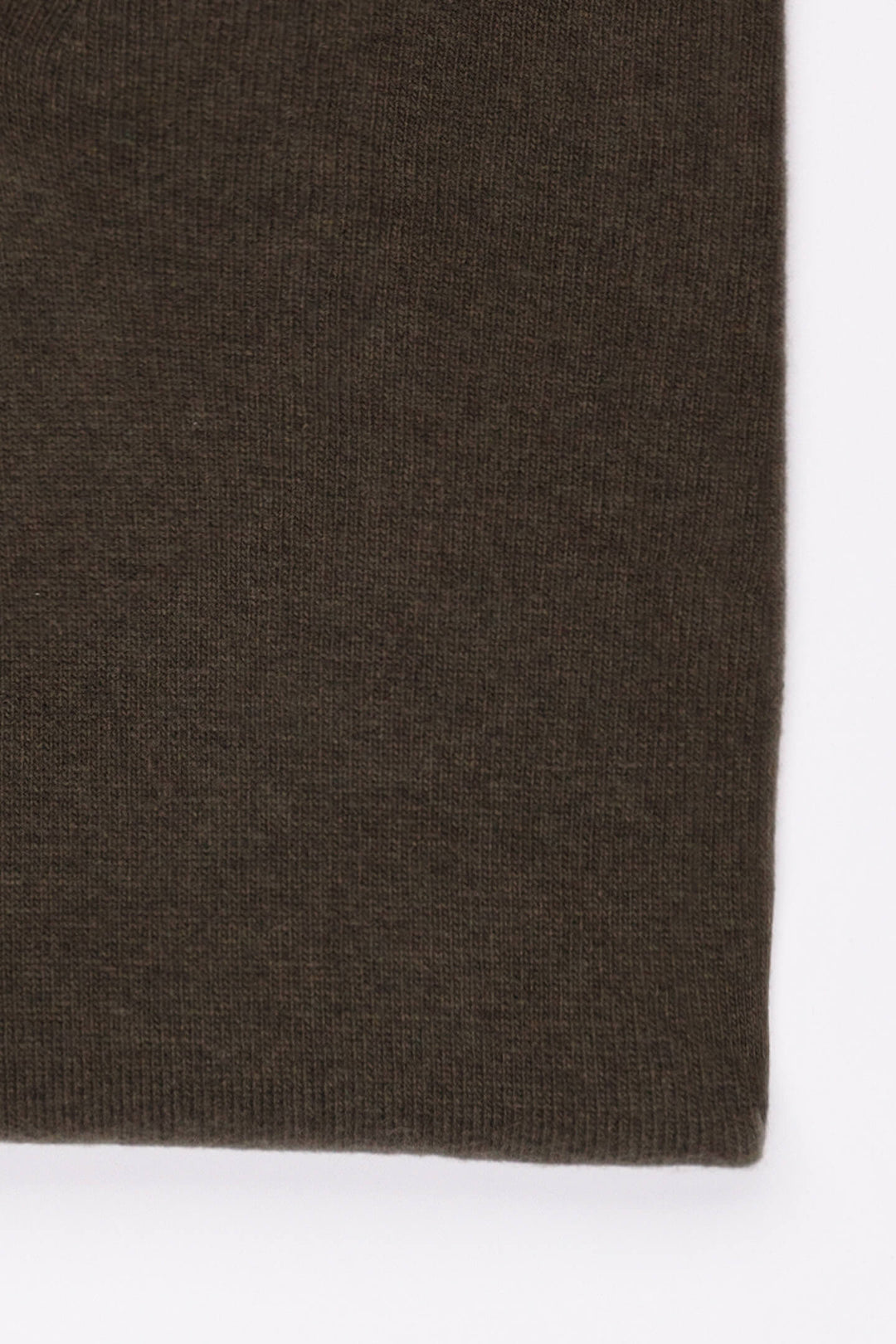 SCOLLO AV MISTO CASHMERE VERDE MILITARE