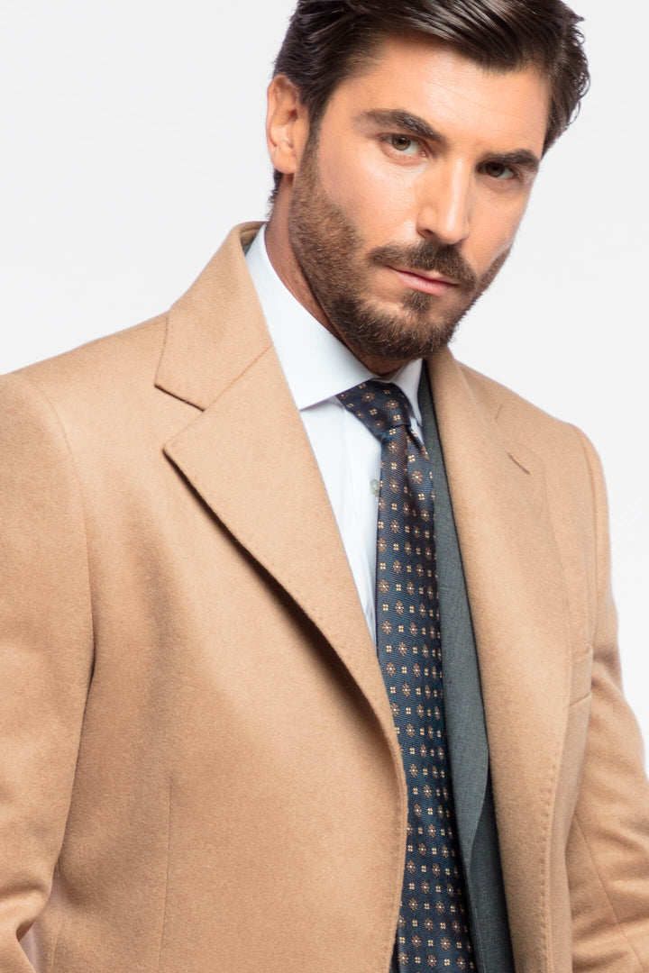 CAPPOTTO MISTO CASHMERE CAMEL