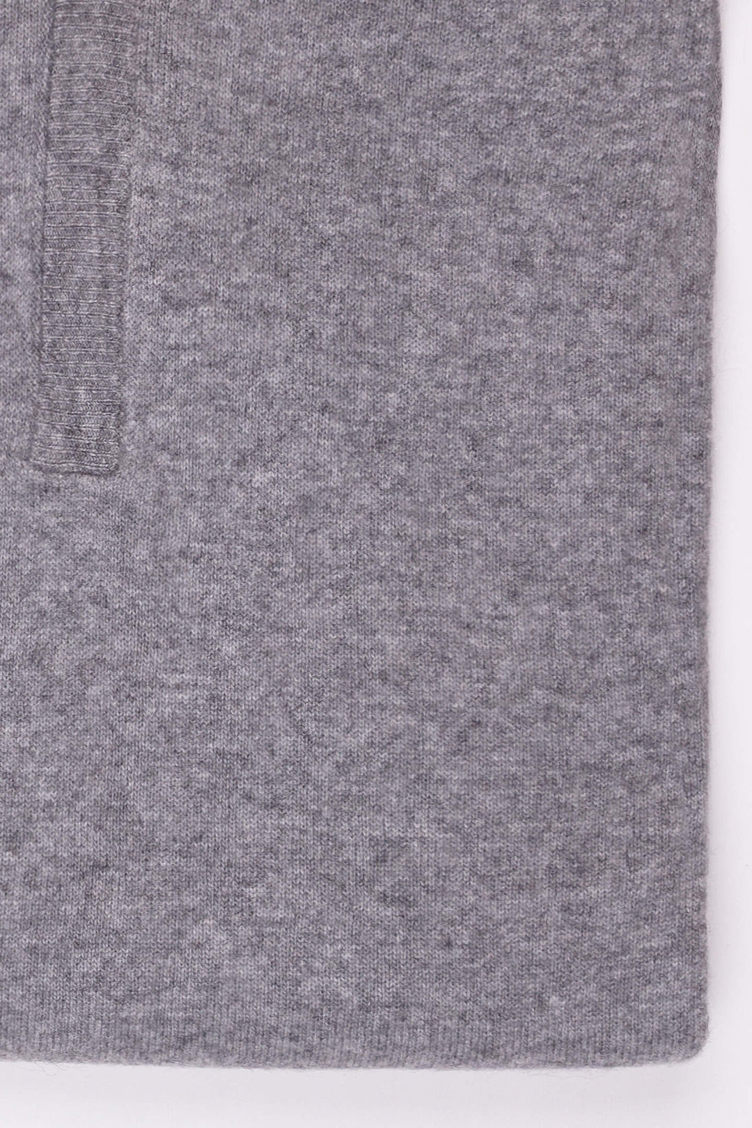 MEZZA ZIP MISTO CASHMERE GRIGIO