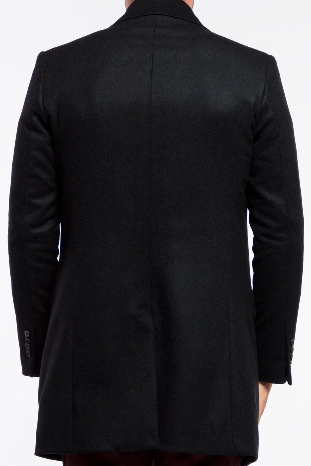 CAPPOTTO MISTO CASHMERE NERO