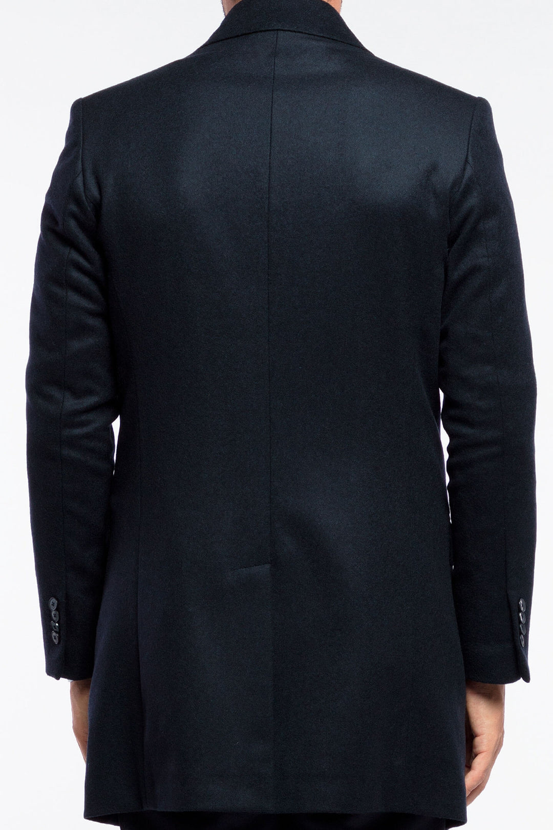 CAPPOTTO MISTO CASHMERE BLU