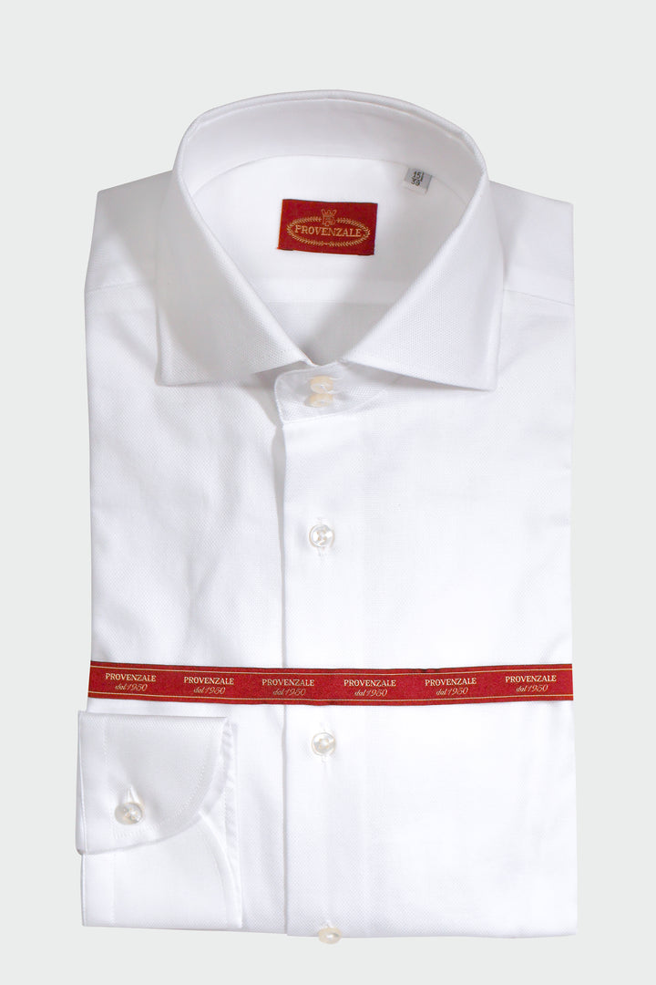 CAMICIA OXFORD BIANCO DOPPIO BOTTONE