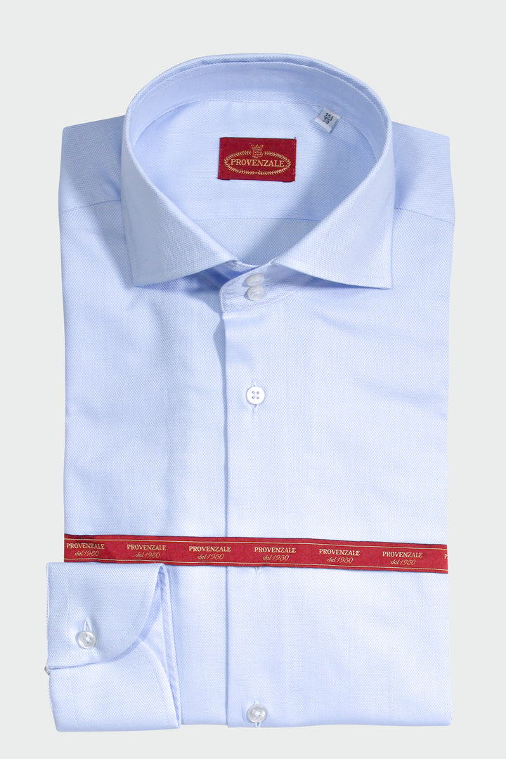 CAMICIA OXFORD CELESTE DOPPIO BOTTONE