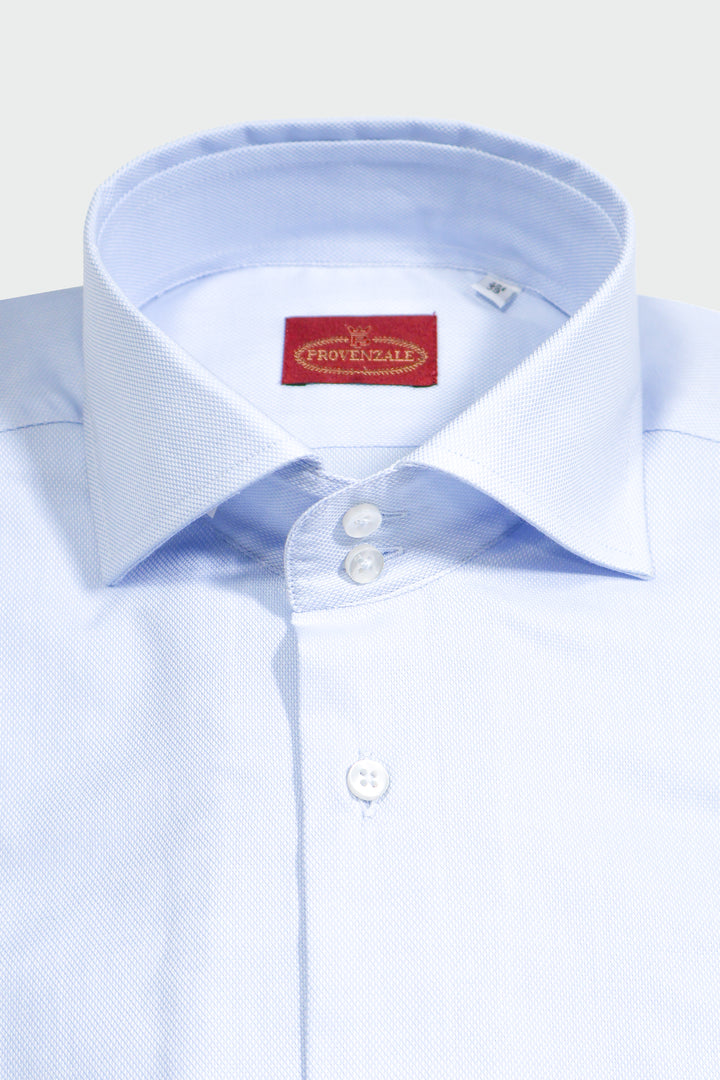 CAMICIA OXFORD CELESTE DOPPIO BOTTONE